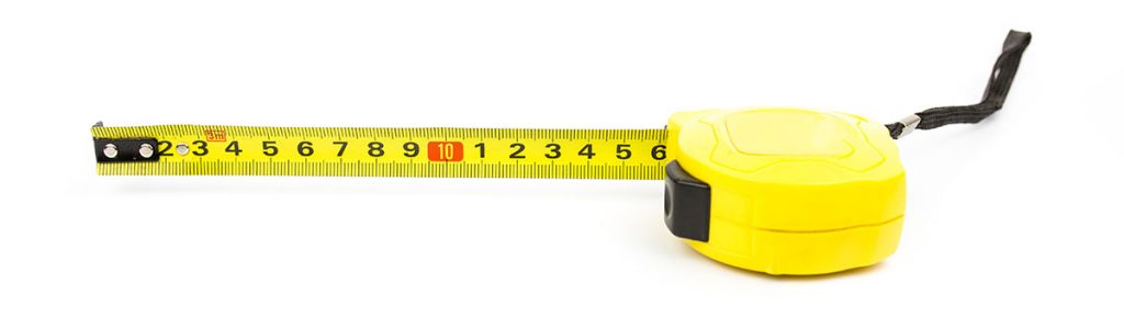 tape measure for skip sizes